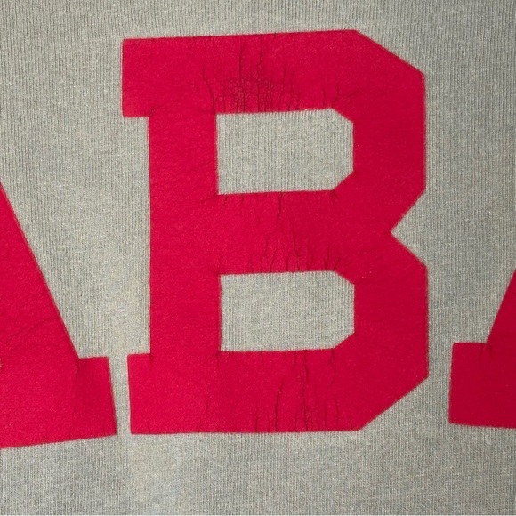 Pressbox ALABAMA Long Sleeve Shirt with Red Logo Roll Tide 100% Cotton - Picture 7 of 7